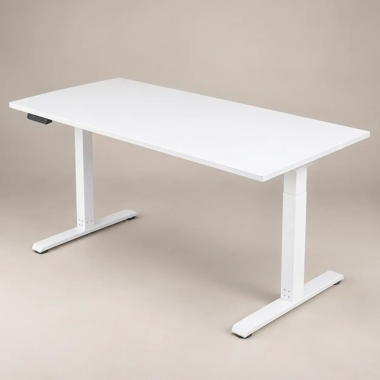 Bureau Réglable en Hauteur COMHOMA avec Port USB et Crochet, Bureau d'Ordinateur Réglable Électriquement