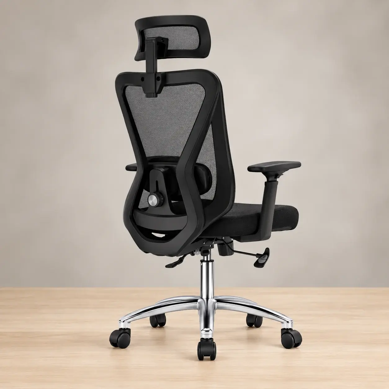 Chaise de Bureau Ergonomique Durrafy avec Appui-Tête, Accoudoirs, Chaises Pivotantes, Inclinaison 90°-130° (verrouillable)