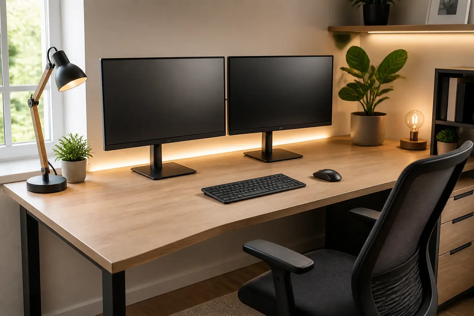 Quelle largeur de bureau choisir pour un double écran ?
